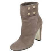 Pre-owned Suede boots Gucci Vintage , Gray , Dames