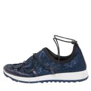 Pre-owned Fabric sneakers Jimmy Choo Pre-owned , Blue , Dames