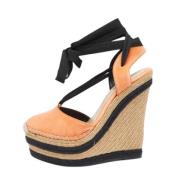 Pre-owned Suede sandals Gucci Vintage , Orange , Dames