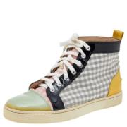 Pre-owned Leather sneakers Christian Louboutin Pre-owned , Multicolor ...