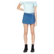 Lente/Zomer Wrap Shorts Calvin Klein Jeans , Blue , Dames
