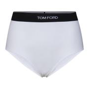 Wit ondergoed met geribbelde tailleband Tom Ford , White , Dames