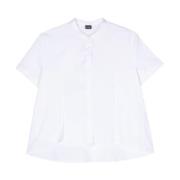 Afgeronde en Gesneden Witte Overhemden Fay , White , Dames