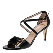 Pre-owned Leather sandals Bally Pre-owned , Black , Dames