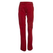 Pre-owned Corduroy bottoms Dior Vintage , Red , Dames