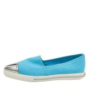 Pre-owned Canvas sneakers Miu Miu Pre-owned , Blue , Dames