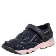 Pre-owned Fabric sneakers Dior Vintage , Black , Dames