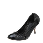 Pre-owned Leather heels Alexander McQueen Pre-owned , Black , Dames