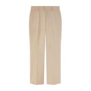 Beige Retro Flare Pantalon Palm Angels , Beige , Heren