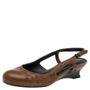 Pre-owned Leather sandals Bottega Veneta Vintage , Brown , Dames