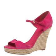 Pre-owned Suede sandals Dior Vintage , Pink , Dames