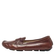 Pre-owned Leather flats Dolce & Gabbana Pre-owned , Brown , Dames