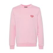 Roze Sweaters - Molleton Trame BIO A.p.c. , Pink , Heren