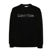 Zwarte Sweaters voor Heren Calvin Klein , Black , Heren
