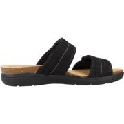 Sliders Clarks , Black , Dames