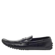 Pre-owned Leather flats Louis Vuitton Vintage , Black , Dames