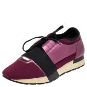 Pre-owned Canvas sneakers Balenciaga Vintage , Purple , Dames