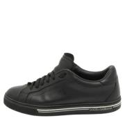 Pre-owned Leather sneakers Dolce & Gabbana Pre-owned , Black , Dames