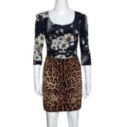Pre-owned Silk dresses Dolce & Gabbana Pre-owned , Brown , Dames