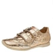 Pre-owned Fabric sneakers Louis Vuitton Vintage , Yellow , Dames
