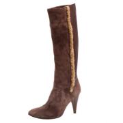 Pre-owned Leather boots Dolce & Gabbana Pre-owned , Brown , Dames