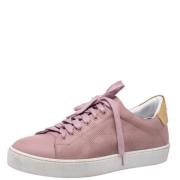 Pre-owned Leather sneakers Burberry Vintage , Pink , Dames