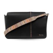 Schoudertas met logo Paul Smith , Black , Dames