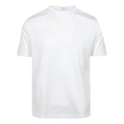 Katoenen T-Shirt met ronde hals Paolo Pecora , White , Heren