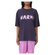 Stijlvolle T-Shirt Marni , Blue , Dames