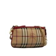 Pre-owned Canvas handbags Burberry Vintage , Brown , Dames