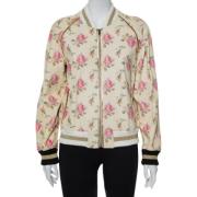 Pre-owned Leather outerwear Gucci Vintage , Beige , Dames