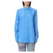 Front Overhemd Polo Ralph Lauren , Blue , Dames