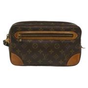 Pre-owned Canvas clutches Louis Vuitton Vintage , Brown , Dames