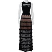 Pre-owned Knit dresses Alaïa Pre-owned , Black , Dames