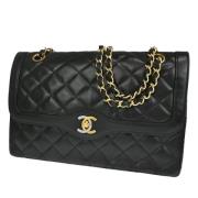 Pre-owned Metal chanel-bags Chanel Vintage , Black , Dames