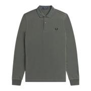 Lange Mouw Tennis Polo Fred Perry , Green , Heren
