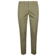 Klassieke Capri Broek Fay , Green , Heren