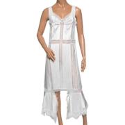 Pre-owned Silk dresses Burberry Vintage , White , Dames