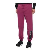 Fleece Joggingbroek - Rechte pasvorm Calvin Klein , Purple , Heren