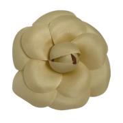 Pre-owned Fabric brooches Chanel Vintage , Beige , Dames