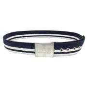 Pre-owned Canvas belts Armani Pre-owned , Blue , Dames