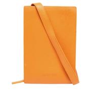 Pre-owned Leather wallets Jacquemus Pre-owned , Orange , Dames