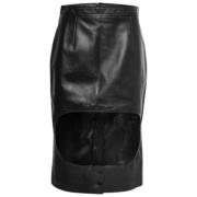 Pre-owned Leather bottoms Burberry Vintage , Black , Dames