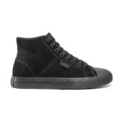 Hoge Top Leren Sneakers DC Shoes , Black , Heren