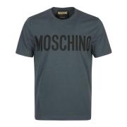 Groene Fantasie T-Shirt Moschino , Green , Heren