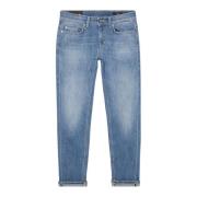 Monroe Skinny Fit Cropped Jeans Dondup , Blue , Dames