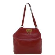 Pre-owned Leather totes Salvatore Ferragamo Pre-owned , Red , Dames