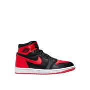 Jordan 1 Retro High Satin Sneakers Nike , Red , Heren