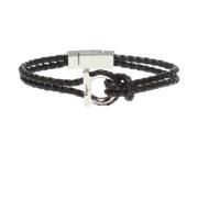 Gevlochten armband Salvatore Ferragamo , Black , Heren