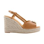 Elegante Wedge Espadrilles Maypol , Brown , Dames